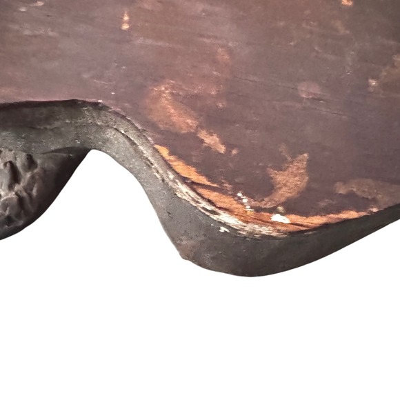 Vintage Old Mid 20th century Ornate Eagle Convex Round Mirror about 13x18" - Picture 9 of 10